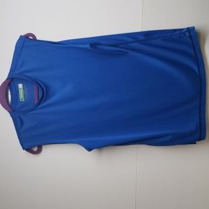 Blue Tek Gear sleeveless performance shirt